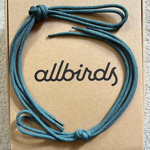 NWOT Allbirds Replacement Laces (2 pr.) Teal green • in-store exclusive color - Picture 1 of 8